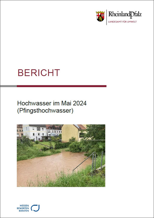 Titelblatt des Berichts "Hochwasser im Mai 2024"