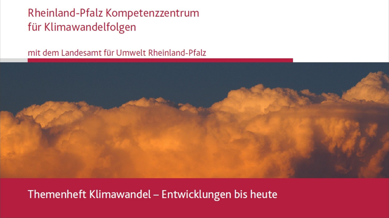Titelblatt des Themenheftes "Klimawandel bis heute"