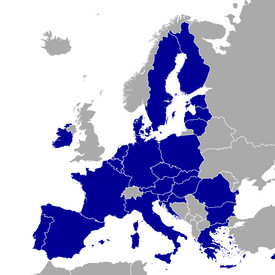 Europa mit den Ländern der Europäischen Union