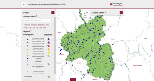 Kommunale Pegel integriert