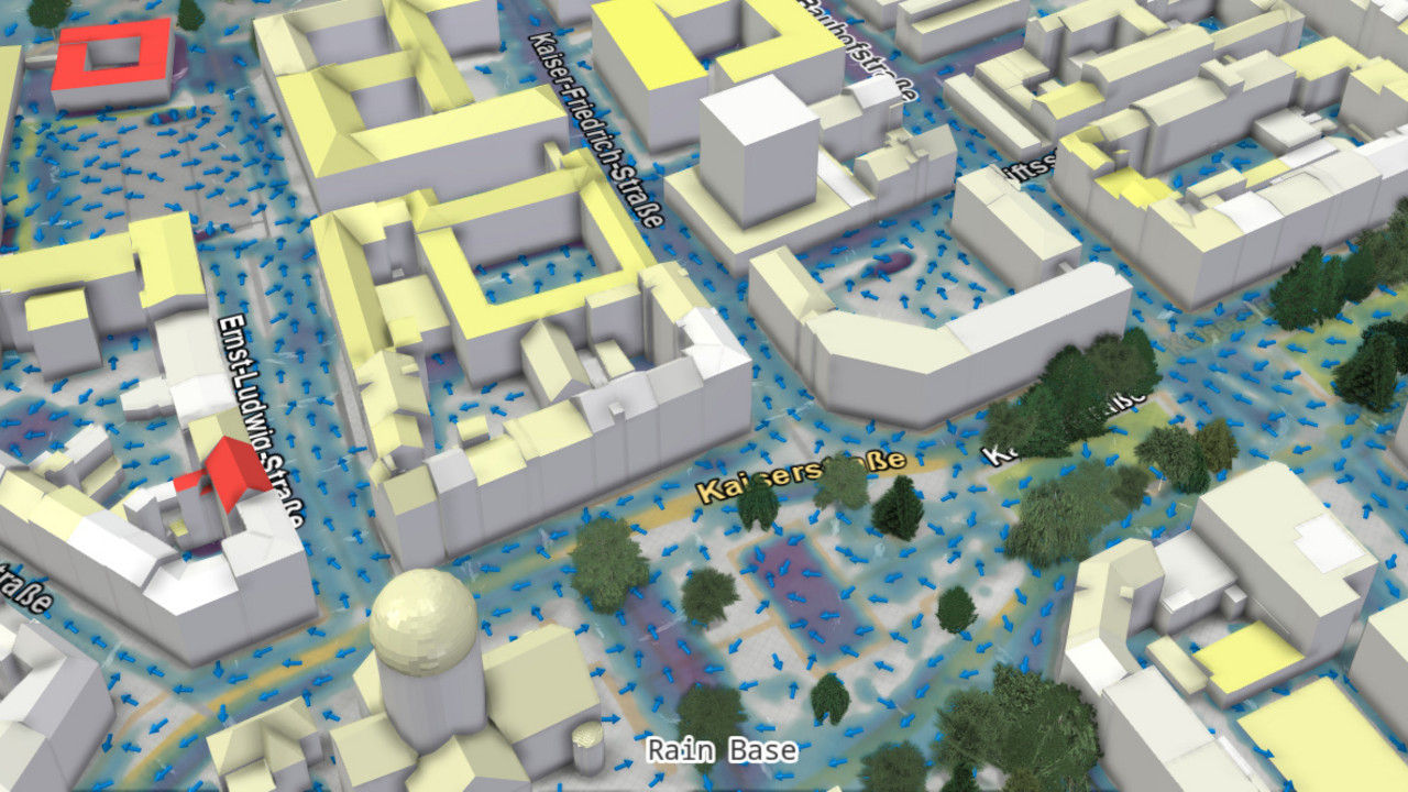 Dreidimensionale Visualisierung der Mainzer Innenstadt