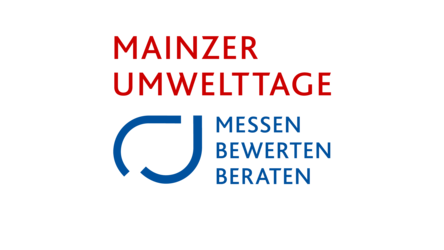 Logo "Mainzer Umwelttage" mit Text "Messen, Bewerten, Beraten"