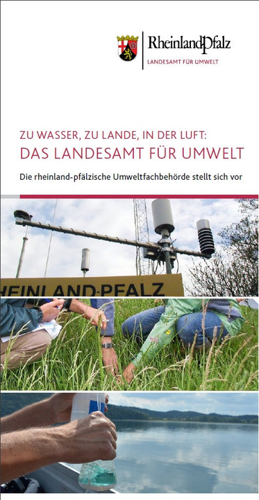 Titelblatt des Flyers "Das Landesamt für Umwelt"
