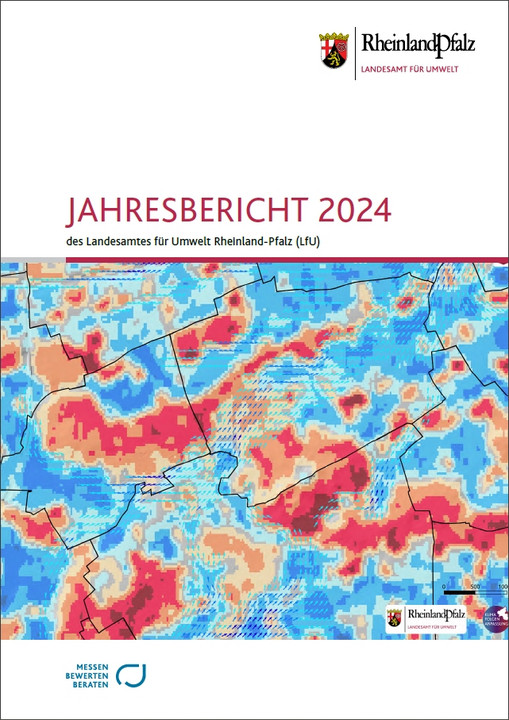 Titelblatt des LfU-Jahresberichts 2024