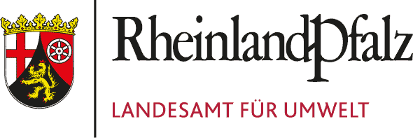 Logo des Landesamtes für Umwelt Rheinland-Pfalz (LfU) mit Wappen des Landes
