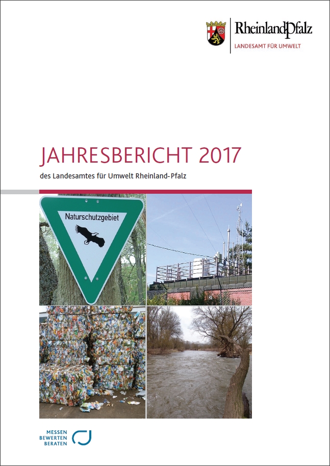 Titelblatt des Jahresberichts des LfU für 2017